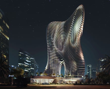 ‘Looks like someone trapped in a sack’ … the blobby form of the Bugatti Residences.
