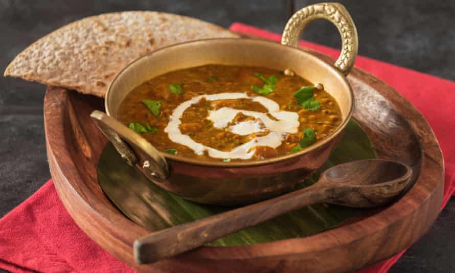 Creamy lentil curry.