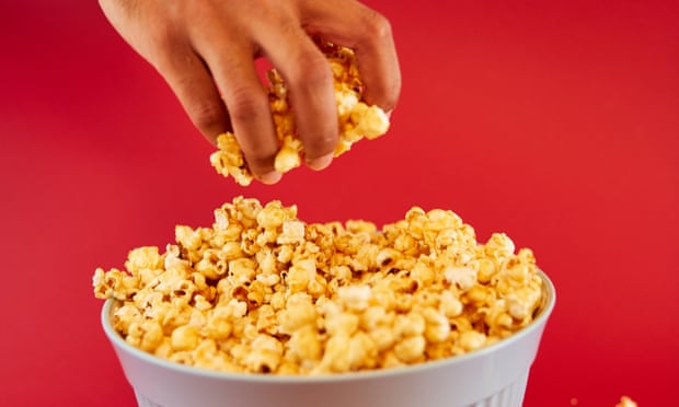 Popcorn can be healthier than other snacks, but as one expert pointed out, it’s rather moreish, so portion control is important.