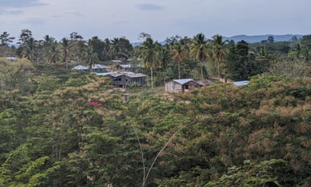 A view of Krausirpi from a hilltop near the cemetery.