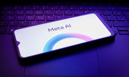 a phone with meta ai logo on it