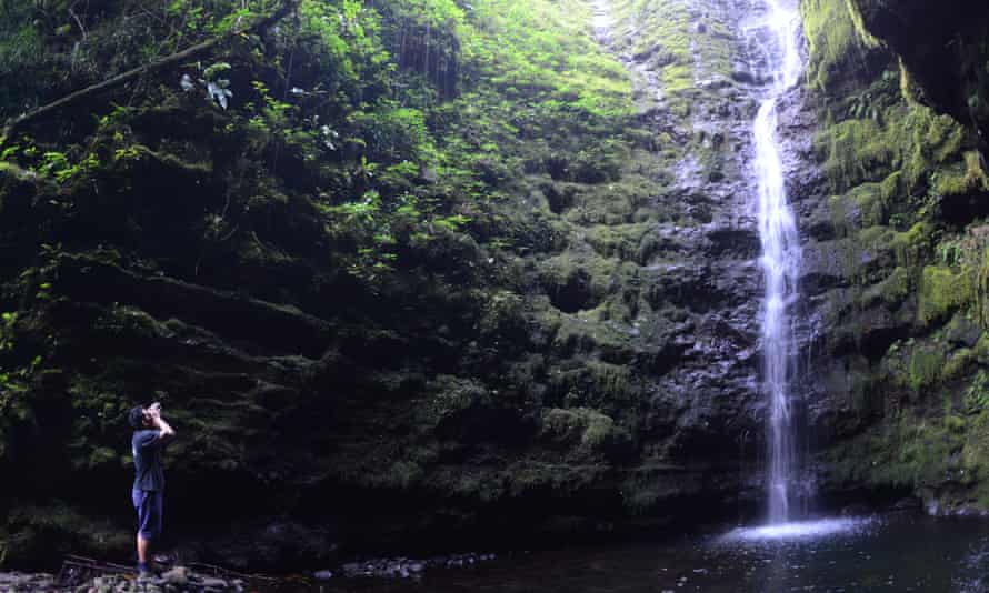 Waterfall in Samoa.