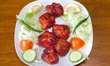 ‘The meat beneath the crunch is tender and juicy’: chicken tikka.