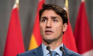 Justin Trudeau in Montreal in September. Saskatchewan, which still relies heavily on coal for its power, has called the carbon tax a ‘ransom note’.
