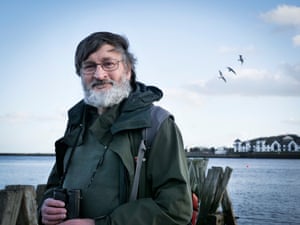 Daniel Turner, who has been recording the kittiwakes on Tyneside for 27 years.
