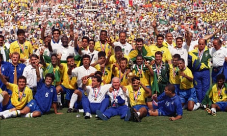 The Brazil team that won the World Cup in 1994, including Rai and Mauro Silva.