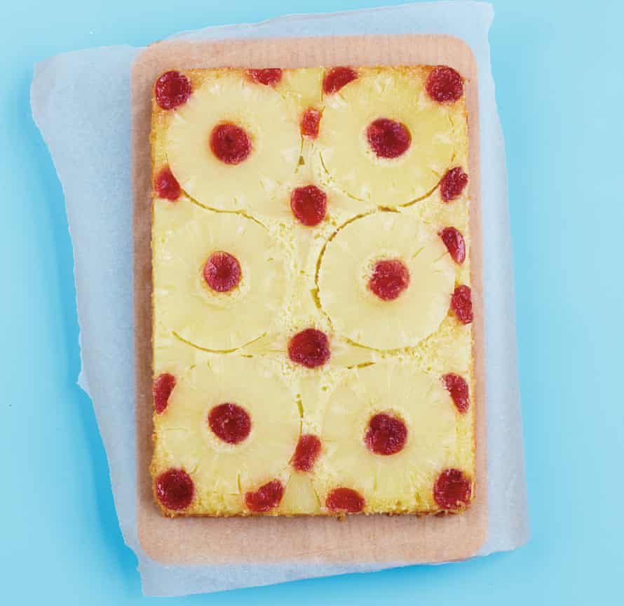 Retro-fantastic pineapple upside-down cake.