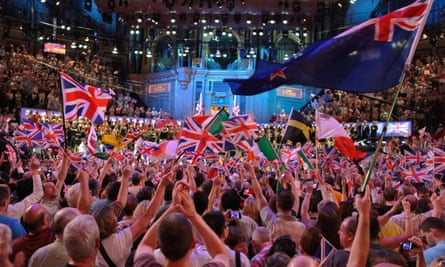 The last night of the Proms at the Royal Albert Hall, London, in 2012.