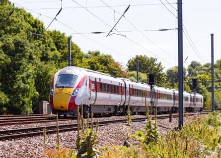 An LNER train on the east coast mainline.