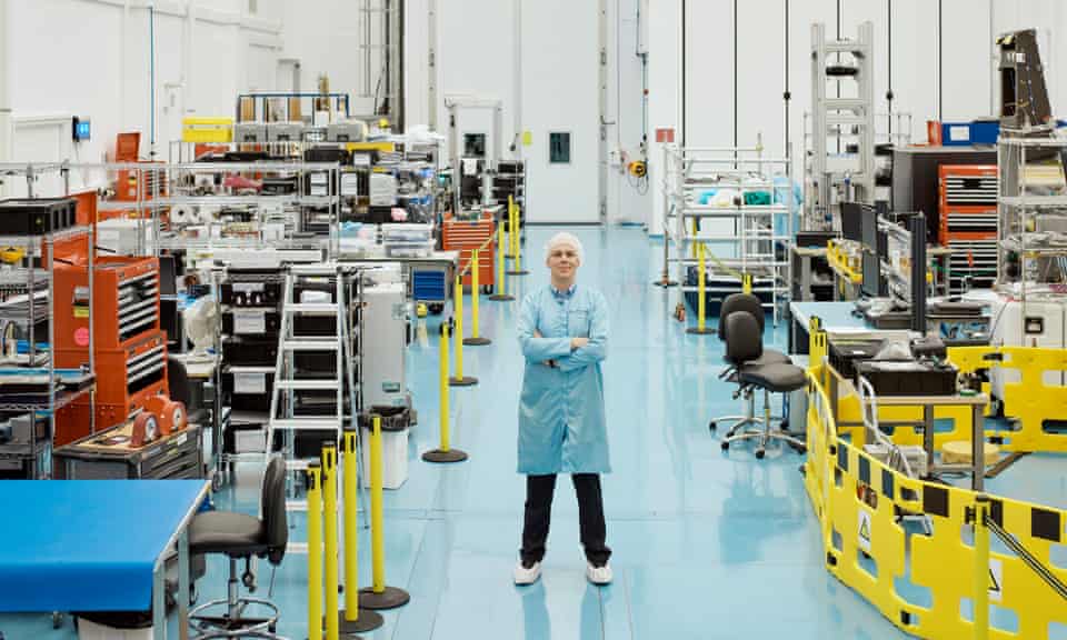 Space scientist Luis Gomes at Surrey Satellite Tech Ltd’s factory in Guildford.