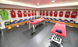 The away changing room at Stamford Bridge