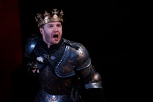 Arthur Hughes as Richard III in the RSC’s 2022 production. ‘It’s a part I’ve always wanted to play,’ he told the Guardian. ‘When Richard is played by actors who are able-bodied, there’s an issue of how to portray the disability, how to wear this costume. With me, when I walk out on stage, it’s completely apparent that I have a disability. I can’t hide that. There’s a truth to it immediately, before I’ve even opened my mouth.’ Richard III is at the Royal Shakespeare theatre, Stratford-upon-Avon, until 8 October.