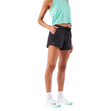 Decathlon KIPRUN Women’s Running & Trail Running Breathable Shorts KIPRUN Run 500 Dry-black