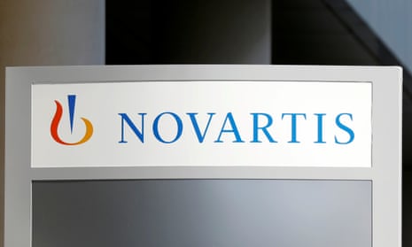 The logo of Swiss drugmaker Novartis is pictured at the company’s headquarters in Rueil-Malmaison near Paris, France