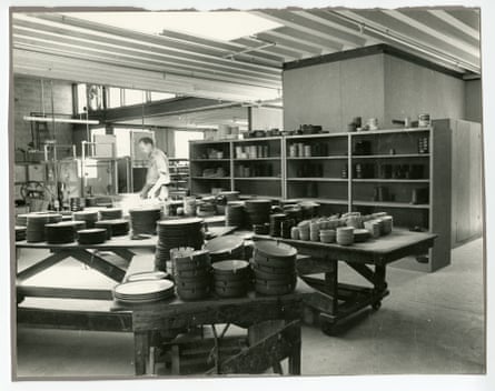 The Heath Ceramics factory floor, c. 1965.