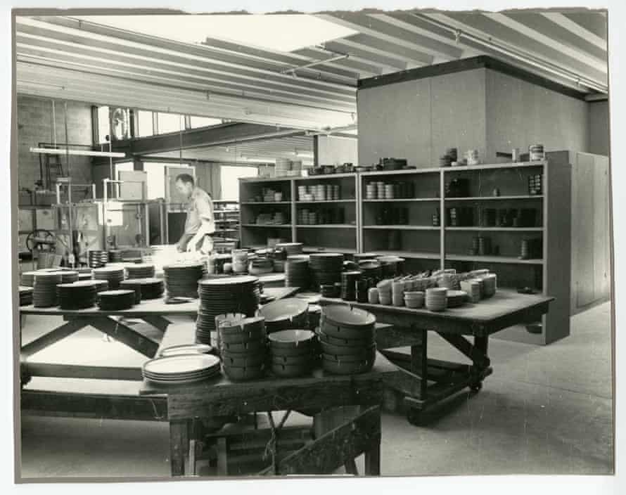 The Heath Ceramics factory floor, c. 1965.
