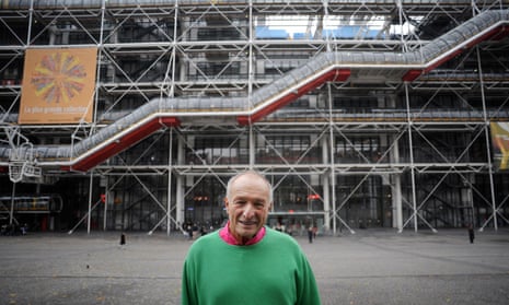 Richard Rogers in November 2007 in front of the Pompidou Centre in Paris, which he built with Renzo Piano.