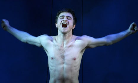 Daniel Radcliffe as Alan Strang in Peter Shaffer’s Equus, written in 1973 and revived in 2007.