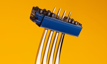lorry on a fork