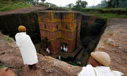 One of the 11 rock-hewn churches in Lalibela. Ethiopia is planning a second space observatory here.