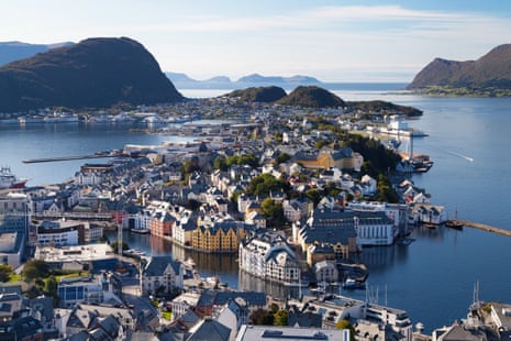Ålesund was destroyed in a 1904 fire and rebuilt in art nouveau style.