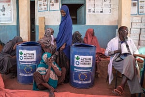 People rest at the Dabafayed resettlement facility in Gode, near Kebri Dahar in south-east Ethiopia