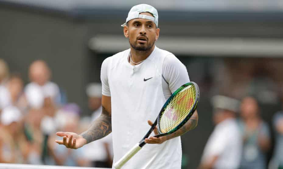 Nick Kyrgios playing at Wimbledon this week