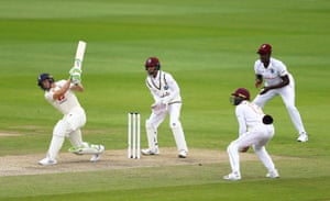 Buttler sends it into the stands for six.