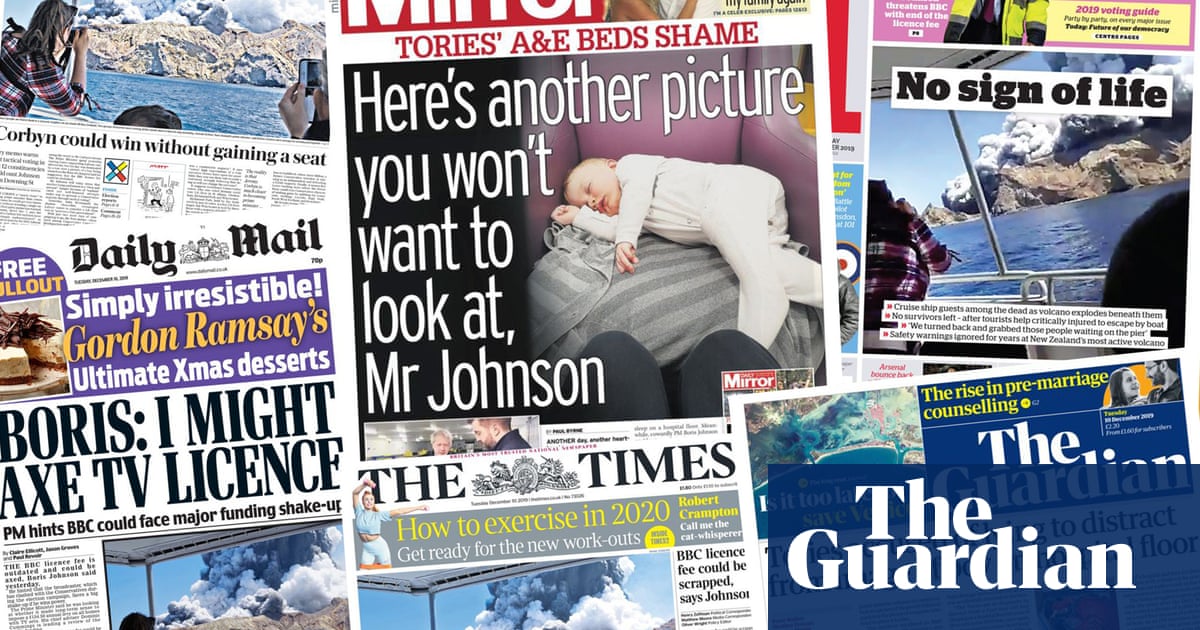 What the papers say: NHS, BBC licence fee and volcano disaster