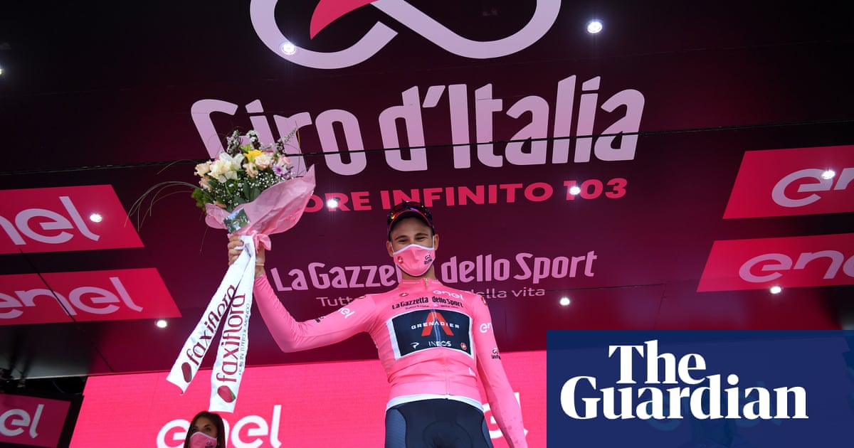 Filippo Ganna wins Giro dItalia stage one time trial and takes maglia rosa