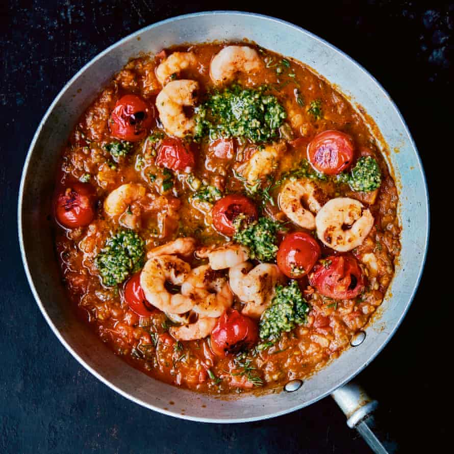 Prawn tomato stew