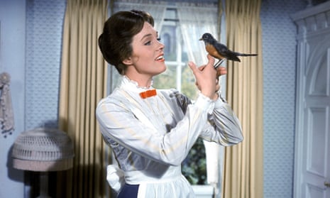 Julie Andrews as Mary Poppins.