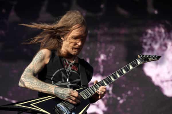   Alexi Laiho performing in 2019.