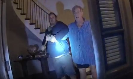 Bodycam footage shows moment intruder attacks Paul Pelosi with hammer.