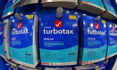 FILE - This is a display of TurboTax on display in a Costco Warehouse in Pittsburgh on Thursday, Jan. 26, 2023. U.S. regulators have barred TurboTax maker Intuit Inc. from advertising its services as “free” unless they are free for all customers, or if eligibility is clearly disclosed. In an opinion and final order, the Federal Trade Commission ruled that Intuit engaged in deceptive practices by running ads claiming consumers could file their taxes for free using TurboTax — when in fact many taxpayers did not qualify for such free offerings. (AP Photo/Gene J. Puskar, File)