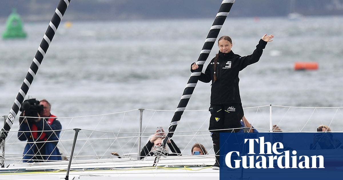 Greta Thunberg sets sail for New York on solar-powered yacht