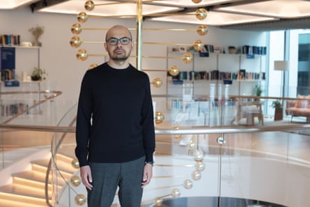 Demis Hassabis in Google DeepMind’s office in October 2023.