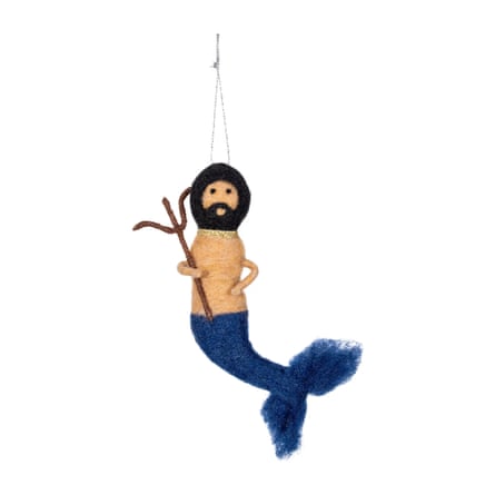 B&Q Merman Felt Hanging decoration