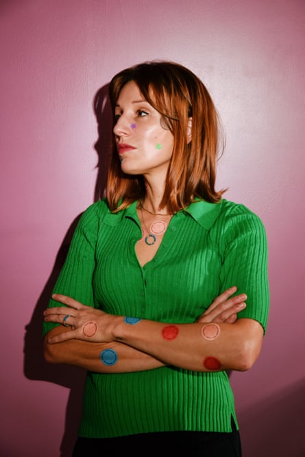 Morwenna wearing patches