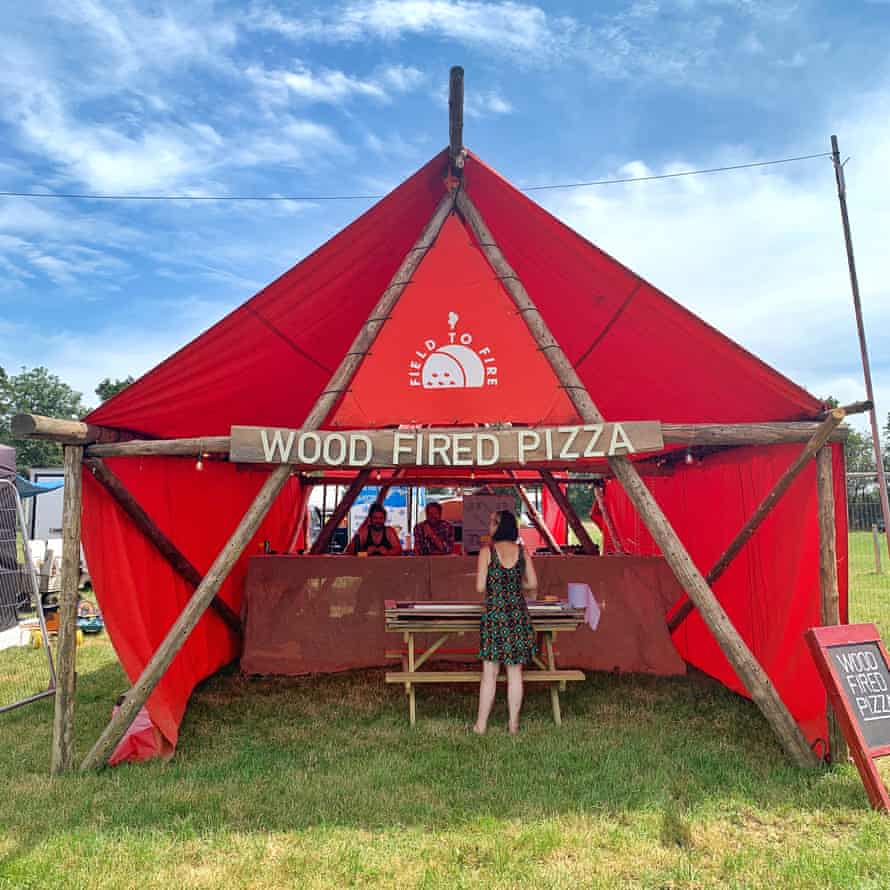 Pizza stand at Worthy Pastures