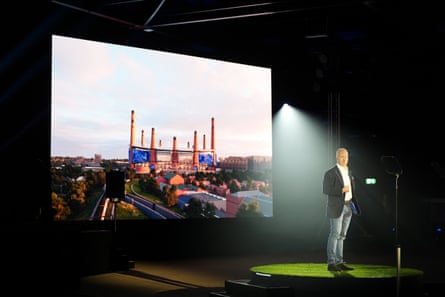 Birmingham City co-owner and chairman Tom Wagner during the unveiling of Birmingham City Football Club’s new stadium plans at Digbeth Loc, Birmingham.