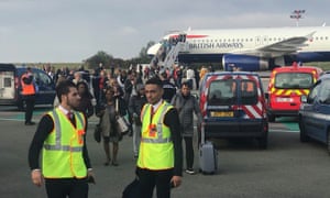 British Airways plane at Charles de Gaulle airport in Paris