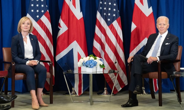 Liz Truss had her first bilateral talks with Joe Biden in New York at the United Nations general assembly.