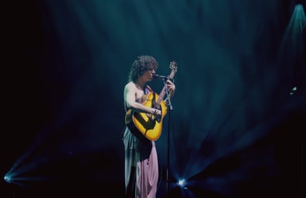 Jacob Alon performing at the ZYN Rolling Stone UK Awards, in London’s Roundhouse