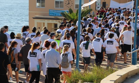 The fifth annual white ribbon walk to raise awareness about domestic violence reaches Coogee on Wednesday as study finds media often sensationalise their reports. 