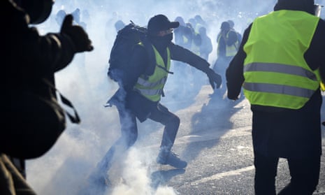 Protesters riot in Paris during the 14th consecutive gilets jaunes demonstration across France.