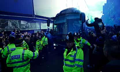 Police say they did not receive reports of threats to Everton’s directors