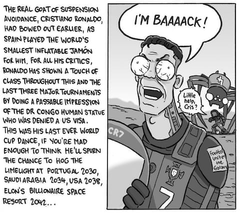 David Squires on the World Cup last 16, panel 8