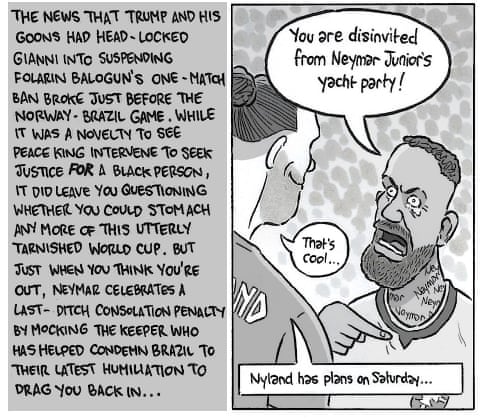 David Squires on the World Cup last 16, panel 5