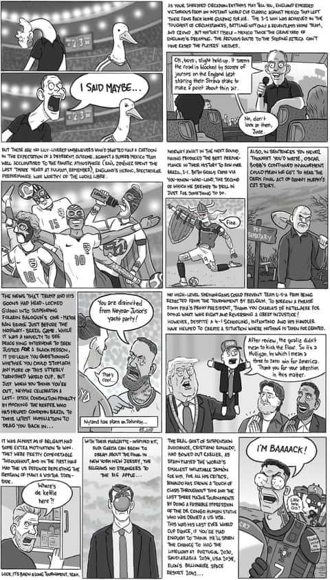 David Squires on the World Cup last 16, panel 1